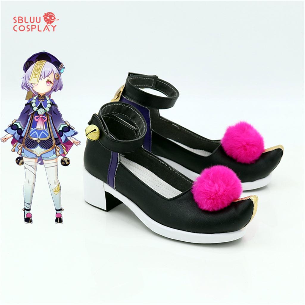 Game Genshin Impact Qiqi Cosplay Shoes Custom Made - SBluuCosplay