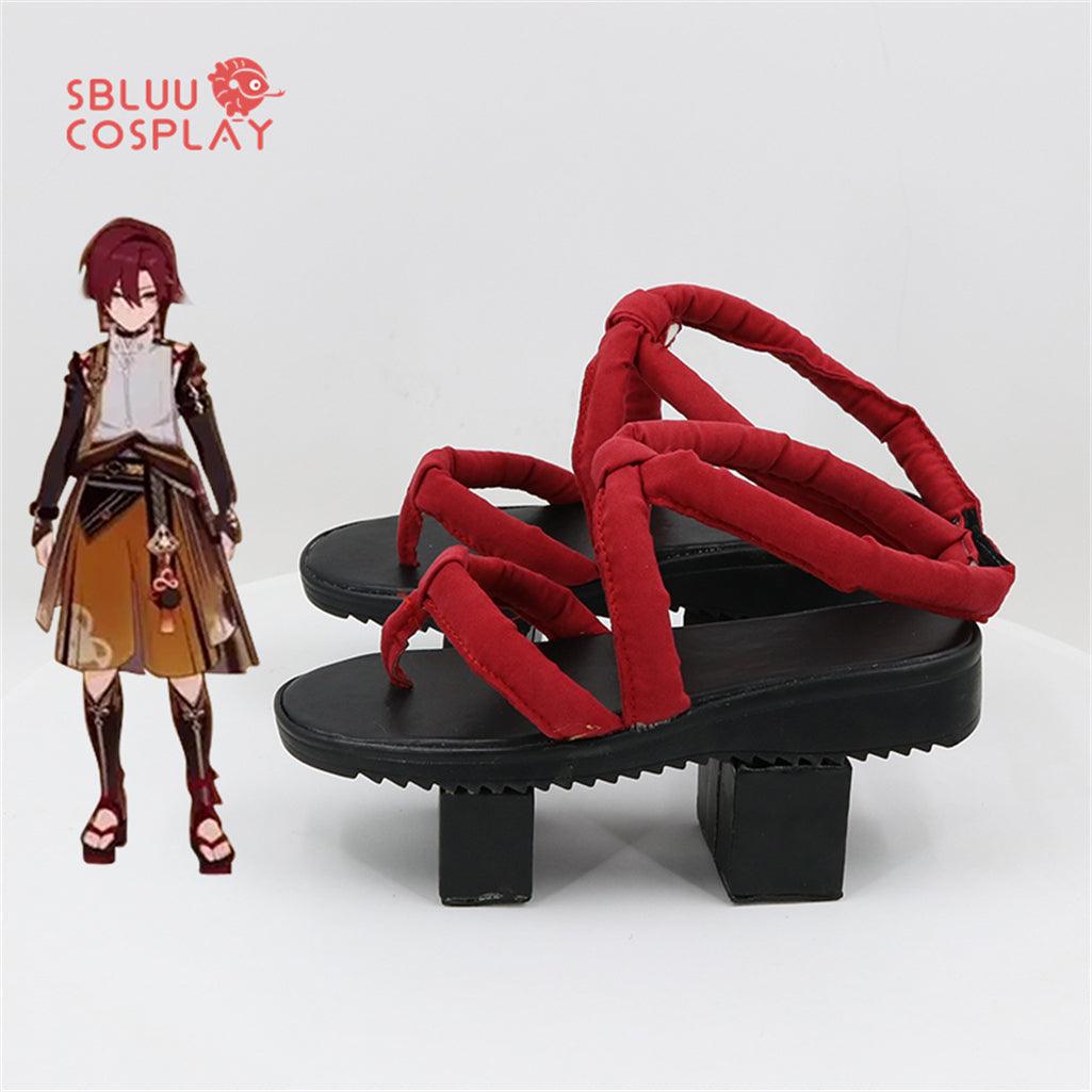 SBluuCosplay Genshin Impact Shikanoin Heizou Cosplay Shoes Custom Made Boots - SBluuCosplay