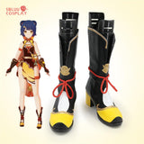 Game Genshin Impact Xiangling Cosplay Shoes Custom Made Boots - SBluuCosplay