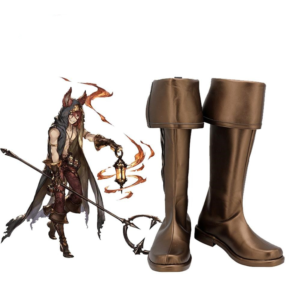 Granblue Fantasy Elmott Cosplay Shoes Custom Made Boots