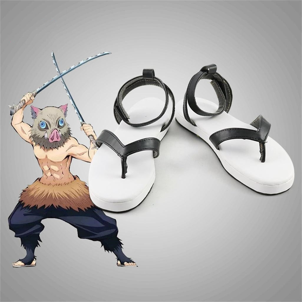 KNY Demon Fighter Agatsuma Zenitsu Hashibira Inosuke, chaussures de Cosplay sur mesure
