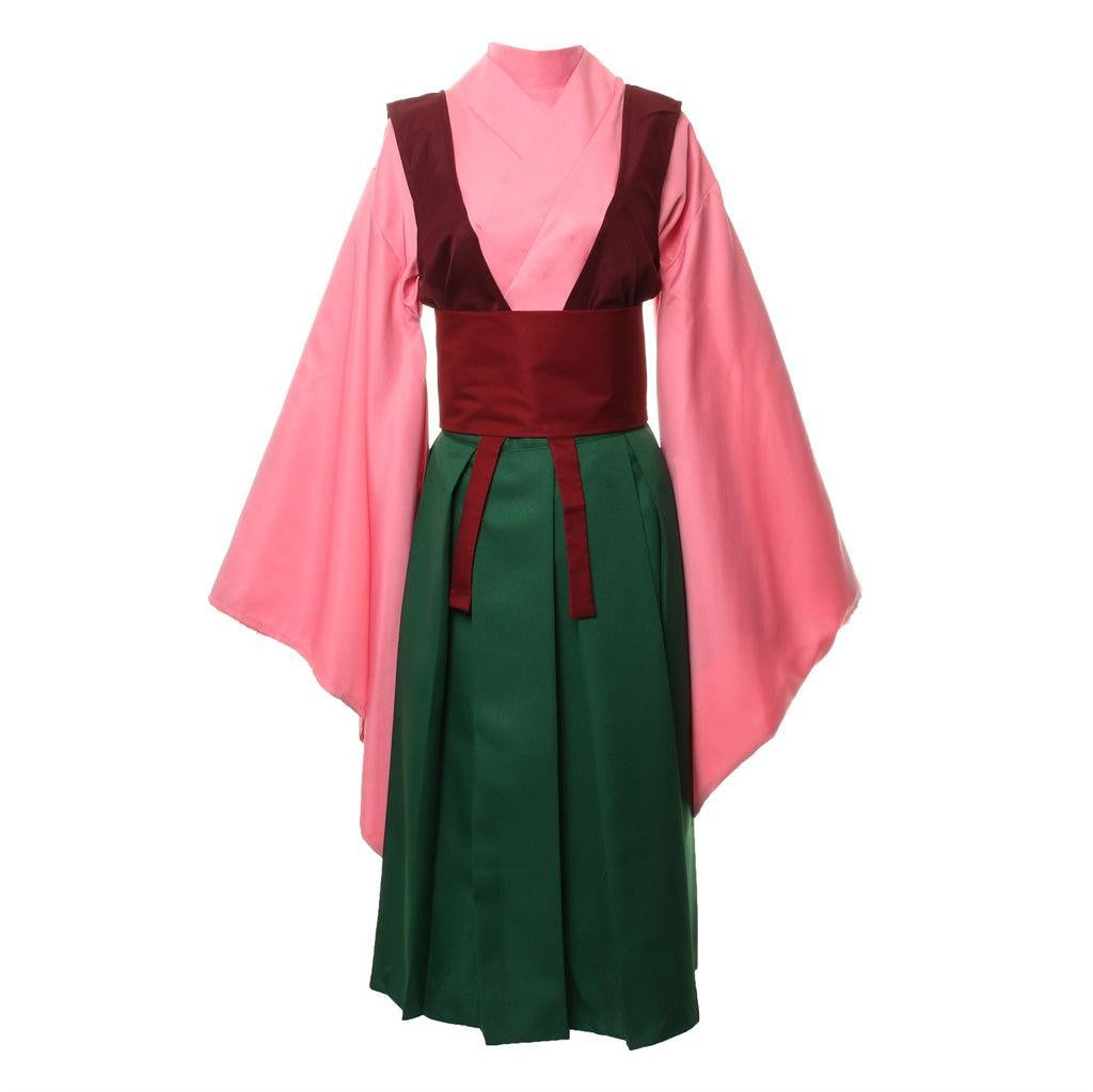KNY Demon Fighter Kamado Nezuko Cosplay Costume Kimono Outfit