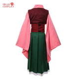 Hunter×Hunter Alluka Zoldyck Aruka Cosplay Costume Women Pink Kimono Dress - SBluuCosplay