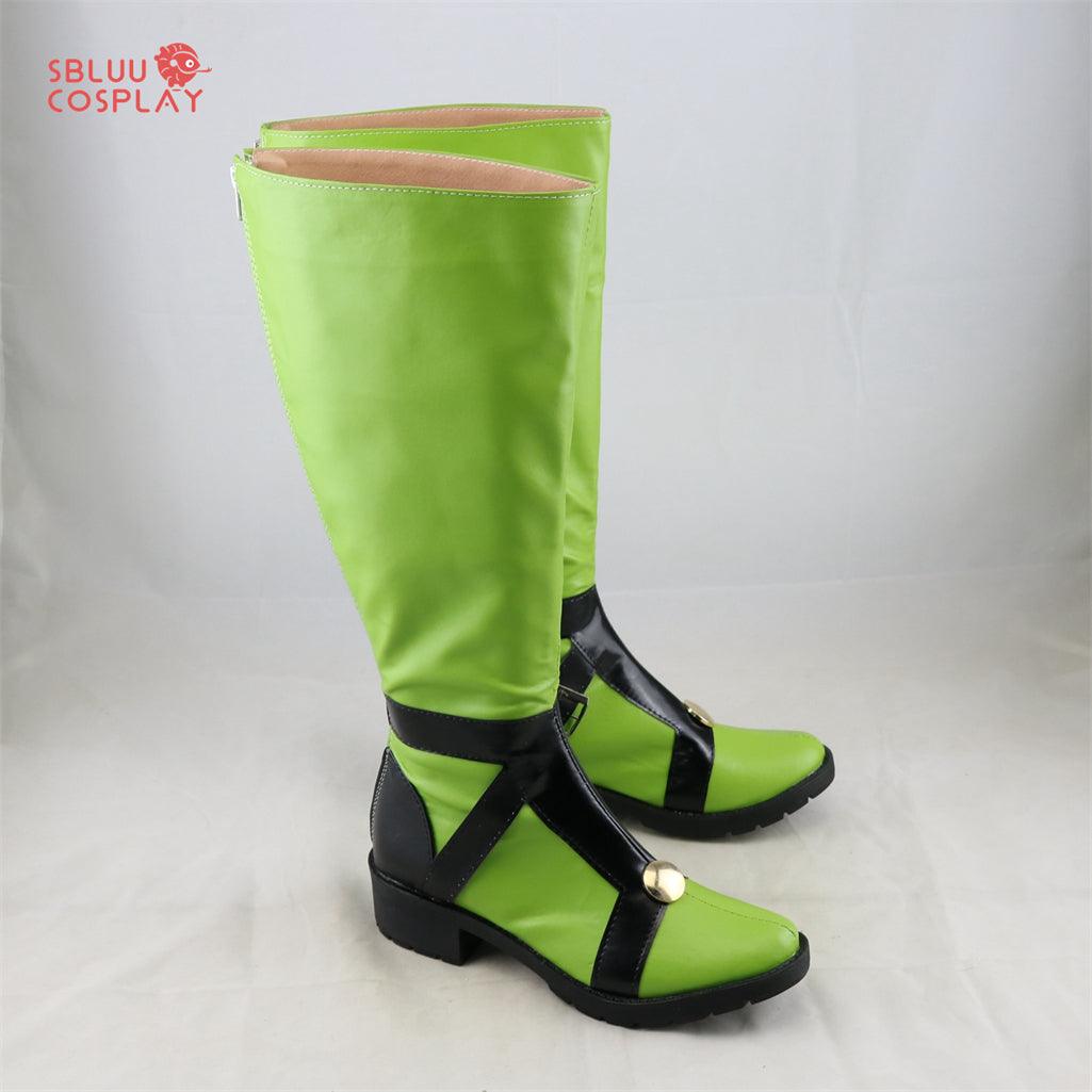 JoJo's Bizarre Adventure Guīdo Mista Green Cosplay Shoes Custom Made Boots - SBluuCosplay