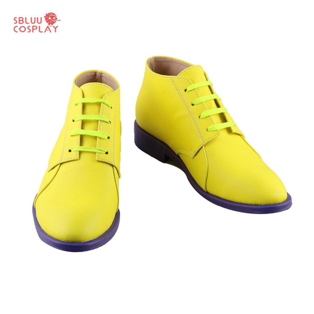 JoJo's Bizarre Adventure Rohan Kishibe Yellow Cosplay Shoes Custom Made - SBluuCosplay