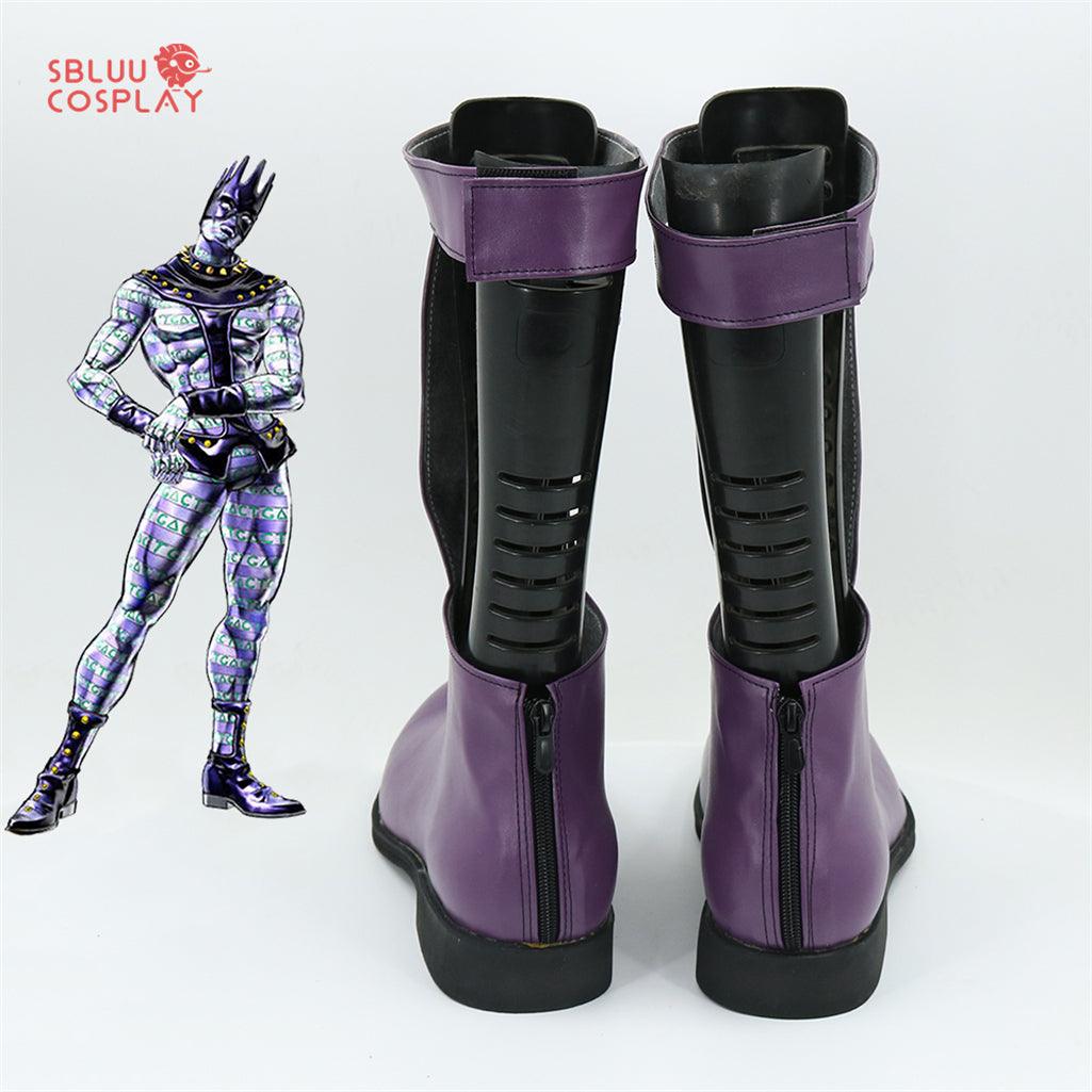 JoJo's Bizarre Adventure White Snake Purple Cosplay Shoes Custom Made Boots - SBluuCosplay