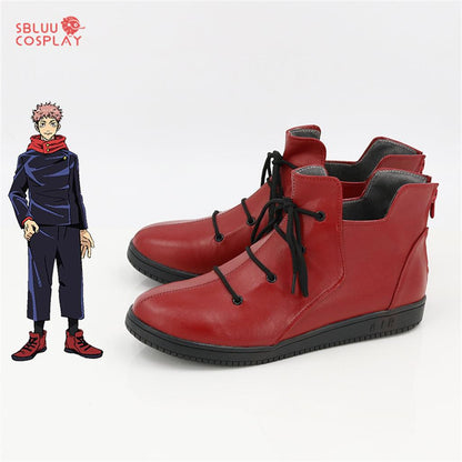 Jujutsu Kaisen Itadori Yuji Cosplay Shoes Custom Made Boots - SBluuCosplay