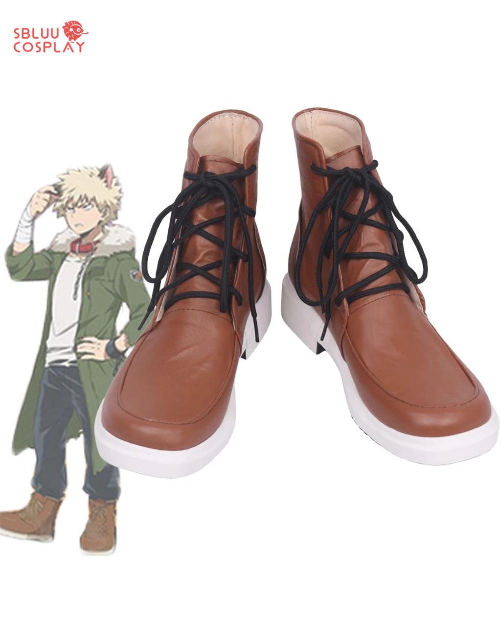 My Hero Academia Katsuki Bakugo Cosplay Shoes Custom Made Boots - SBluuCosplay