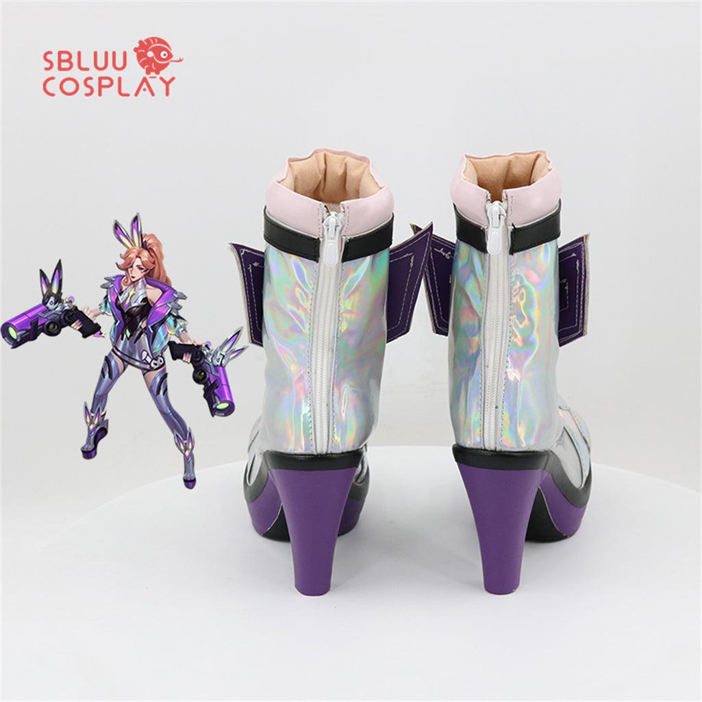League of Legends LOL KDA ALL OUT Akali Skin Shoes Cosplay Women Boots