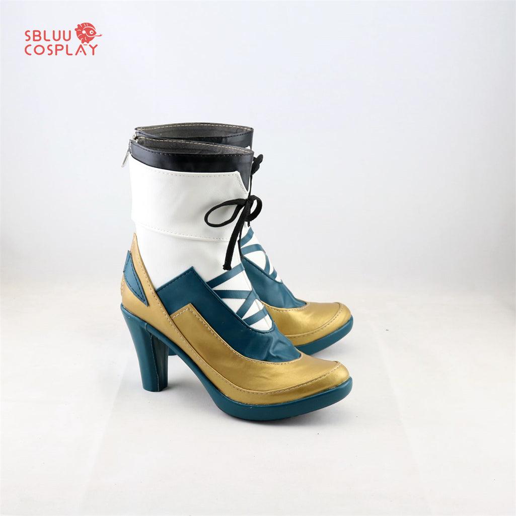 LOL Qiyana Cosplay Shoes Custom Made Boots - SBluuCosplay