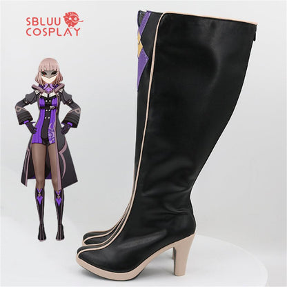 SBluuCosplay Game Genshin Impact Lyudmila Cosplay Shoes Custom Made Boots - SBluuCosplay