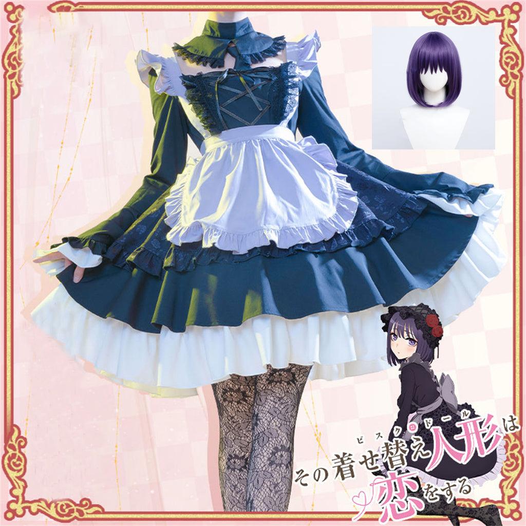 SBluuCosplay My Dress Up Darling Marin Kitagawa Cosplay Costume Kimono Lolita Maid Dress - SBluuCosplay