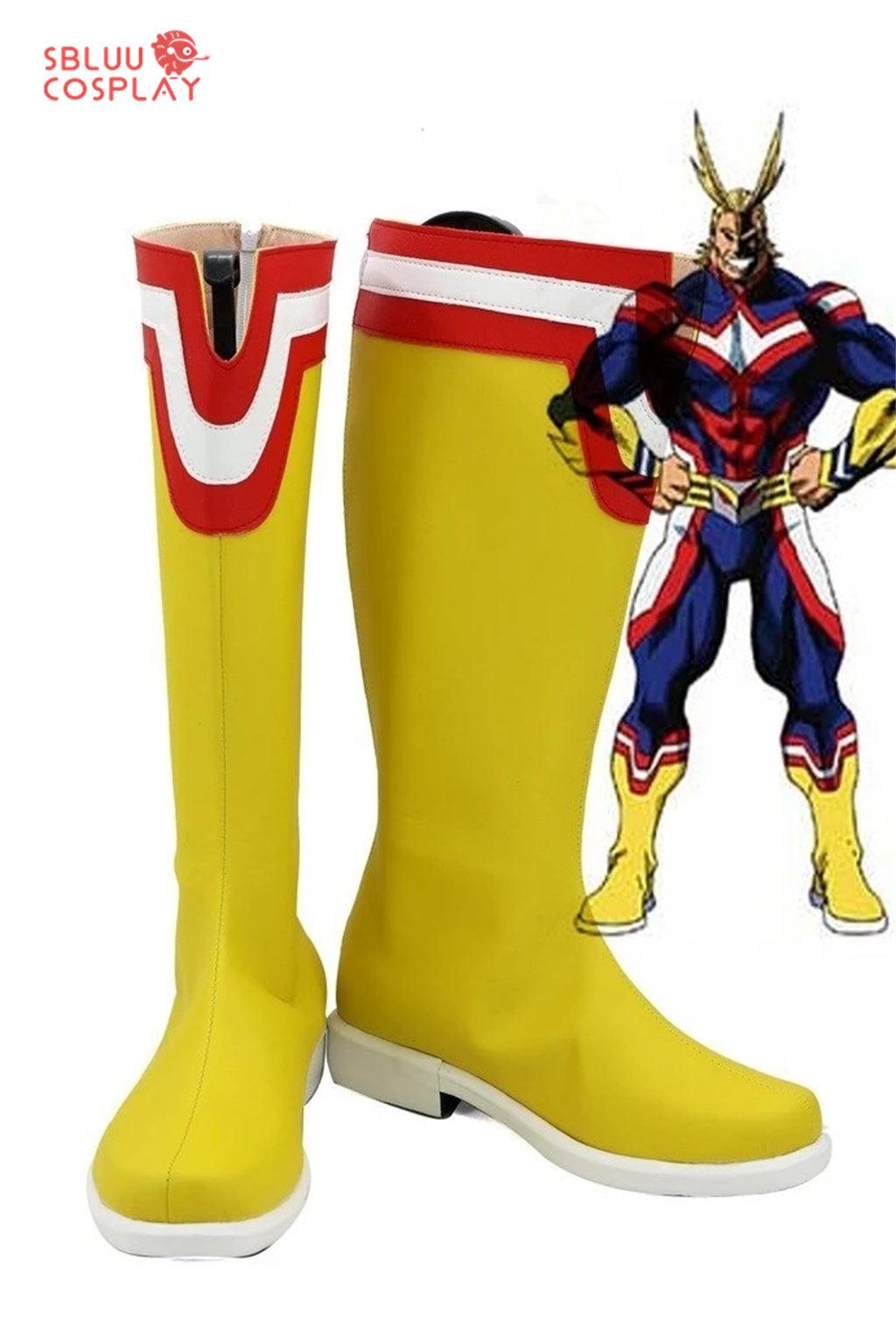 My Hero Academia All Might Cosplay Shoes Custom Made Boots - SBluuCosplay