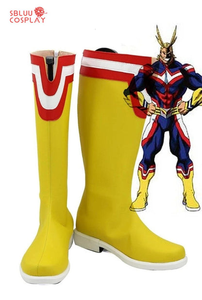 My Hero Academia All Might Cosplay Shoes Custom Made Boots - SBluuCosplay