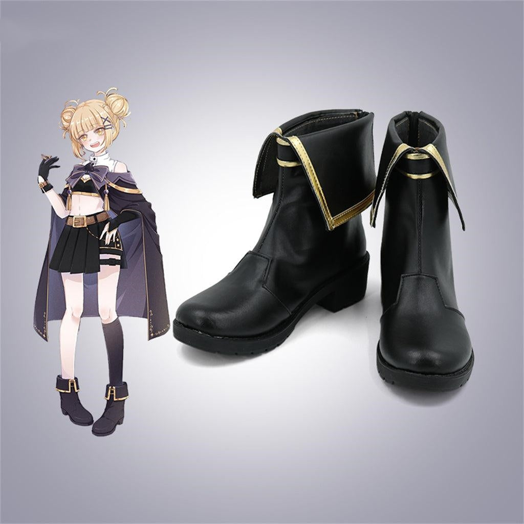 MHA Himiko Toga Cosplay Shoes Custom Made Black Boots