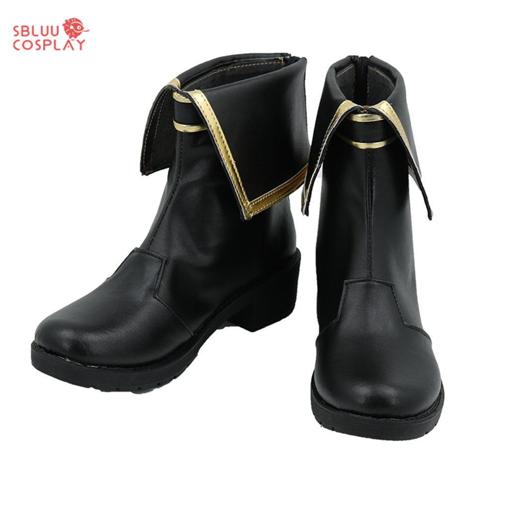 My Hero Academia Himiko Toga Cosplay Shoes Custom Made Black Boots - SBluuCosplay