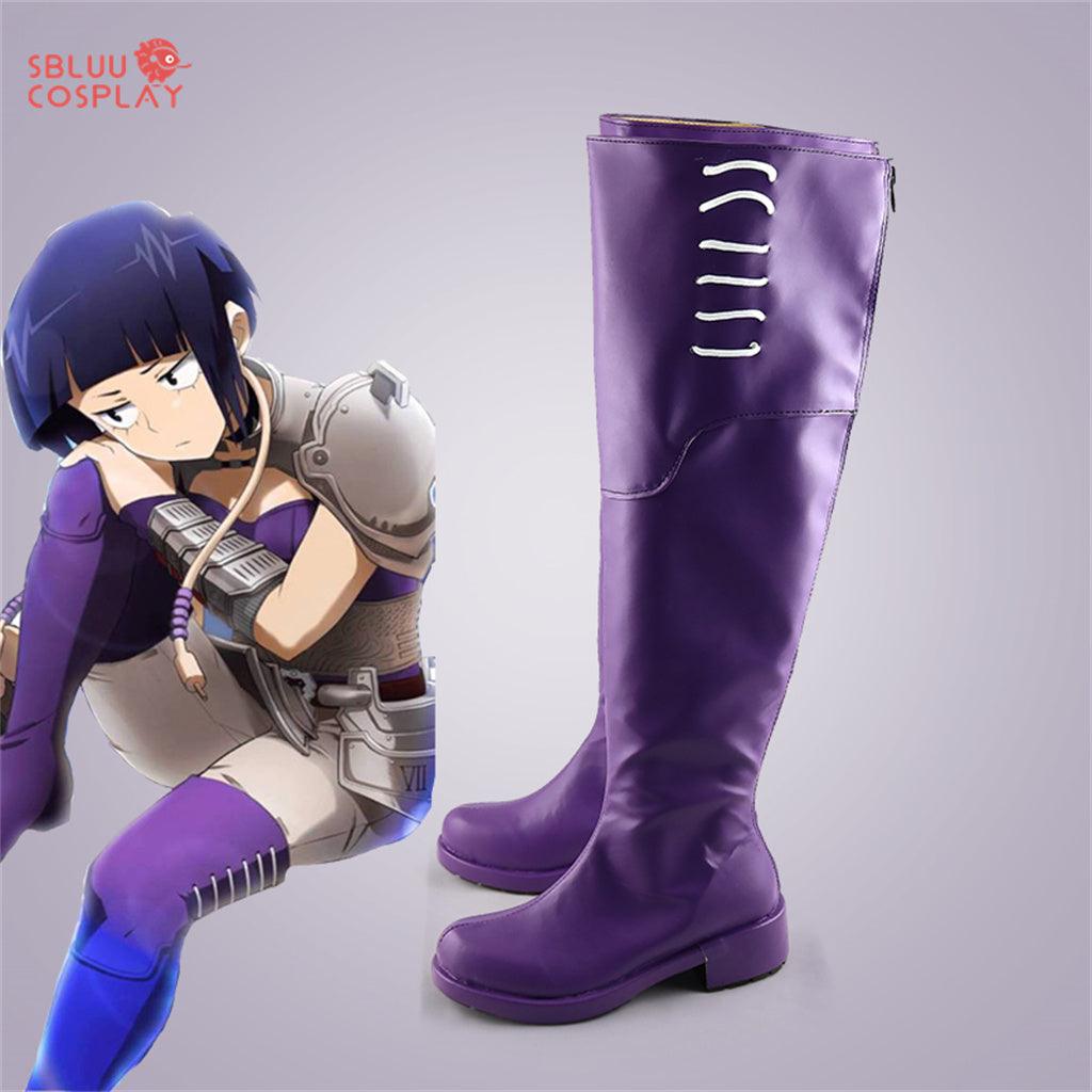My Hero Academia Kyoka Jiro Cosplay Shoes Custom Made Purple Boots - SBluuCosplay