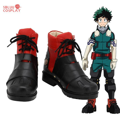 My Hero Academia Midoriya Izuku Cosplay Shoes Deku Short Fighting Boots - SBluuCosplay