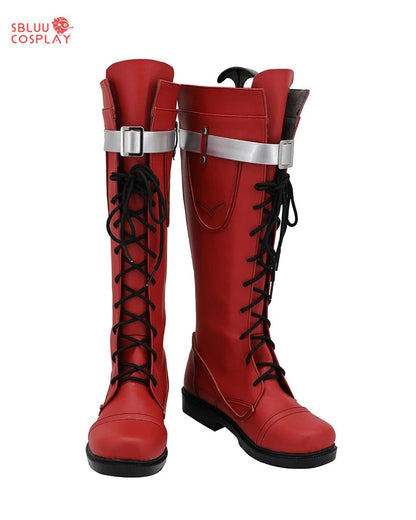 My Hero Academia Ochaco Uraraka Cosplay Shoes Custom Made Red Boots - SBluuCosplay