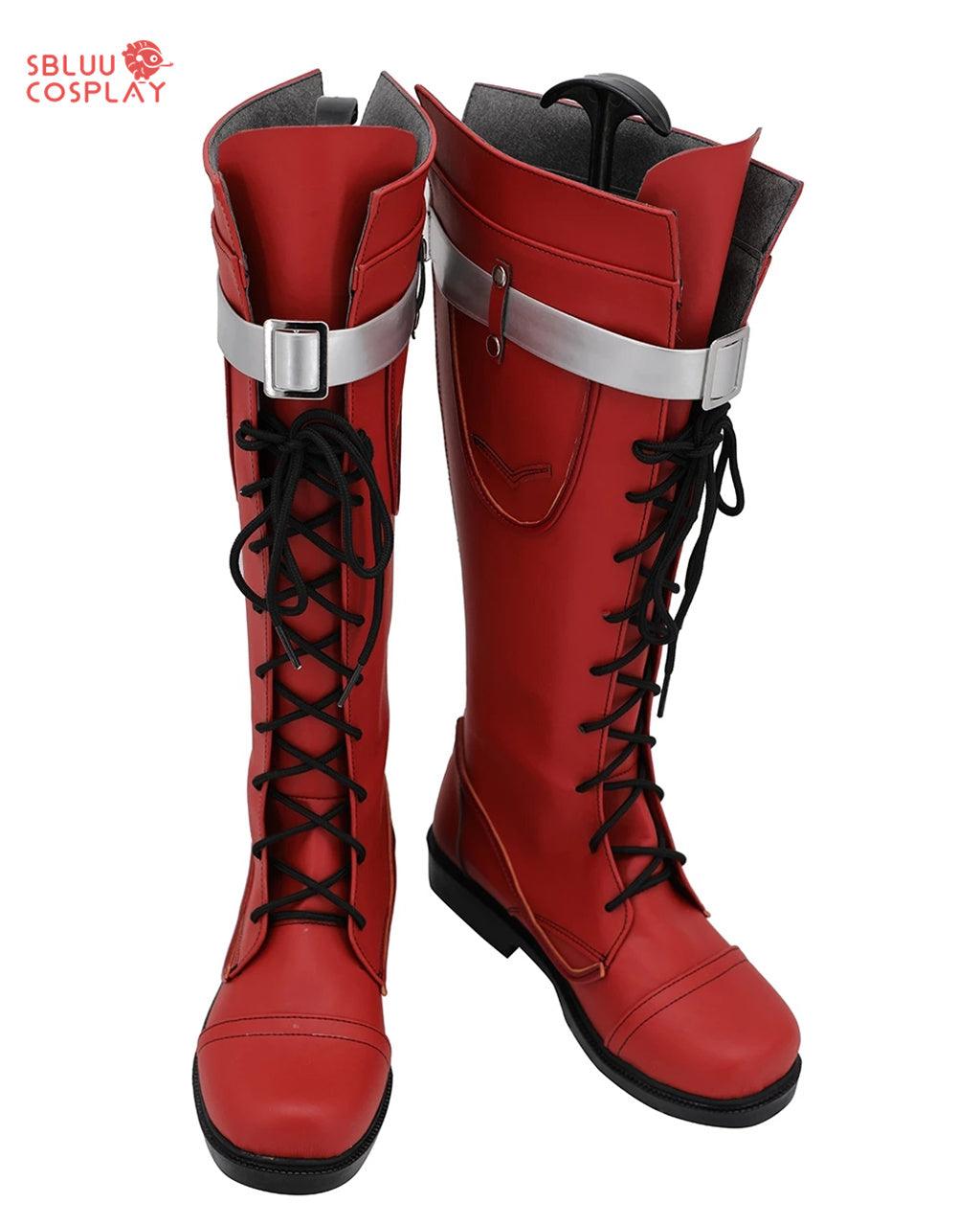 My Hero Academia Ochaco Uraraka Cosplay Shoes Custom Made Red Boots - SBluuCosplay