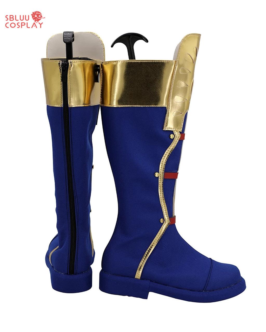My Hero Academia Shoto Todoroki Cosplay Shoes Custom Made Blue Boots - SBluuCosplay