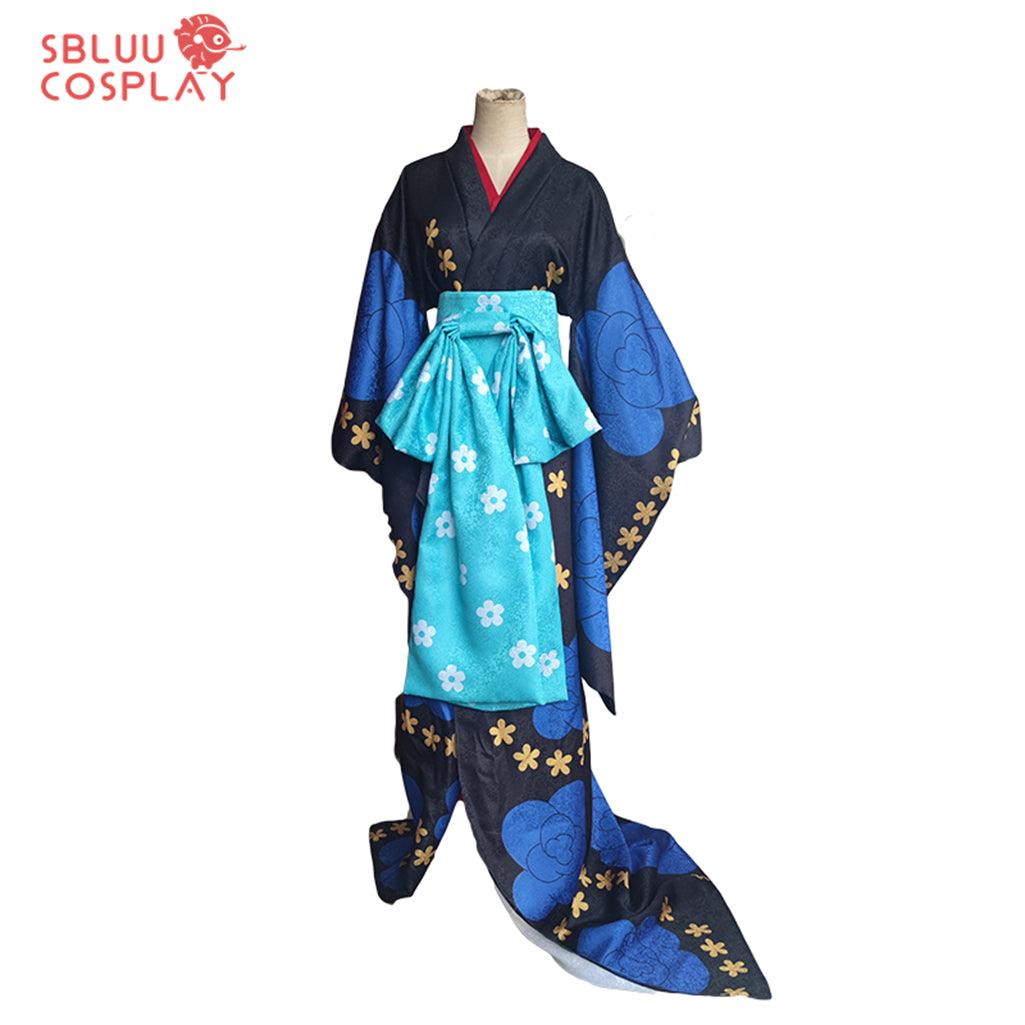 SBluuCosplay One Piece Black Maria Cosplay Costume Kimono Outfit - SBluuCosplay