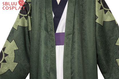 SBluuCosplay One Piece Wano Country Roronoa Zoro Cosplay Costume Kimono Outfit - SBluuCosplay