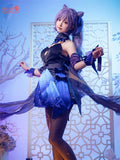 Game Genshin Impact Opulent Splendor Keqing Cosplay Costume Outfit Wig - SBluuCosplay