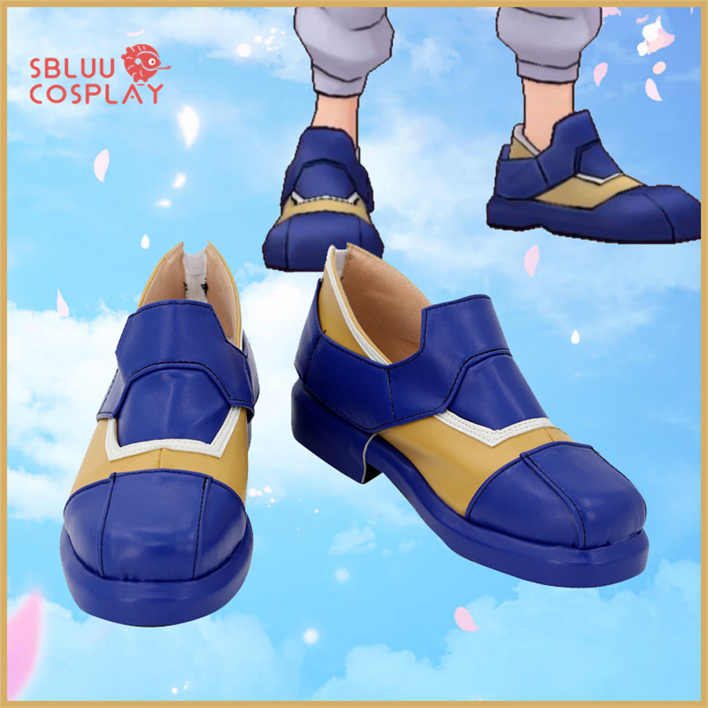 SBluuCosplay Pokémon Blue Oak Cosplay Shoes Custom Made Boots