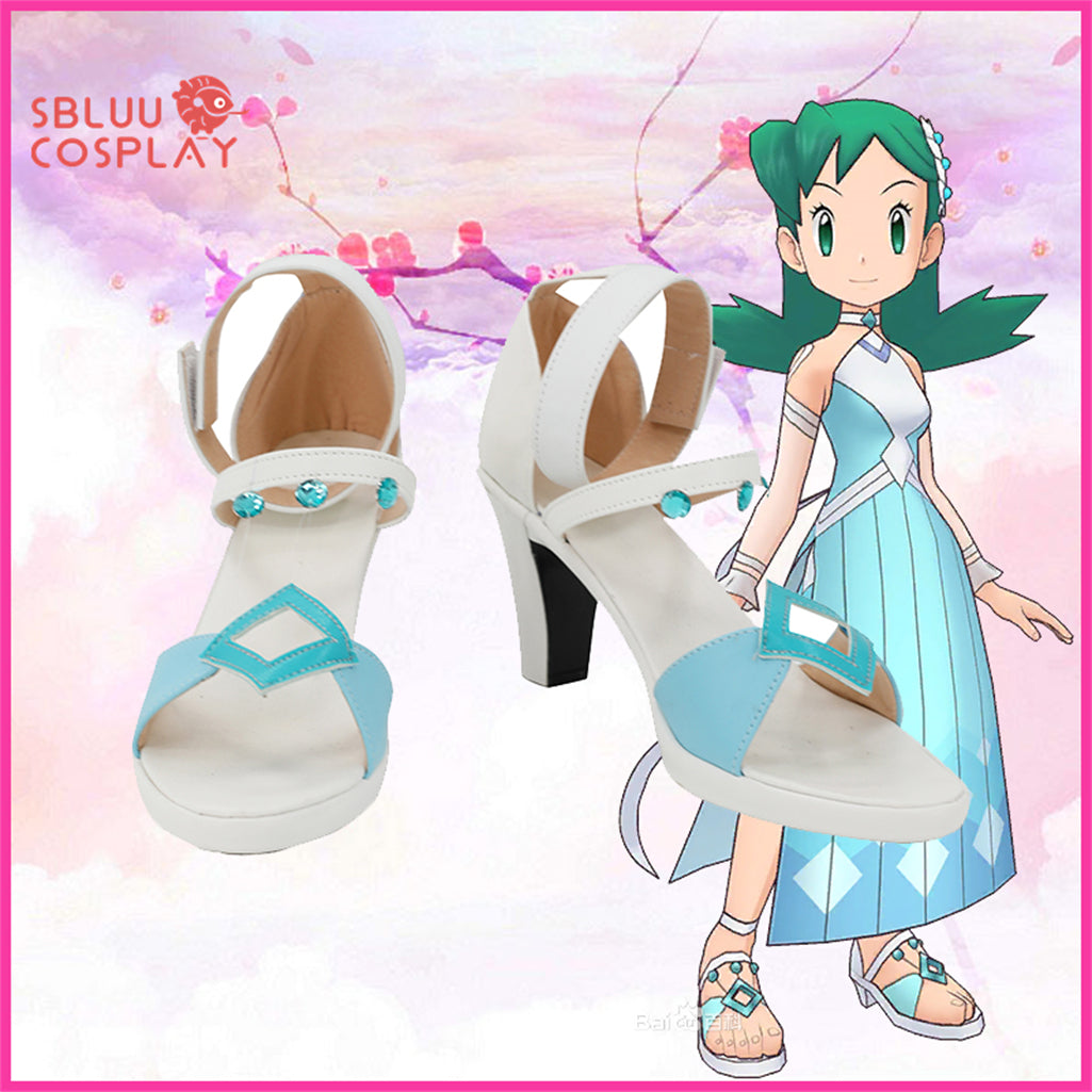 SBluuCosplay Pokémon Crystal Version Kris Cosplay Shoes Custom Made Boots