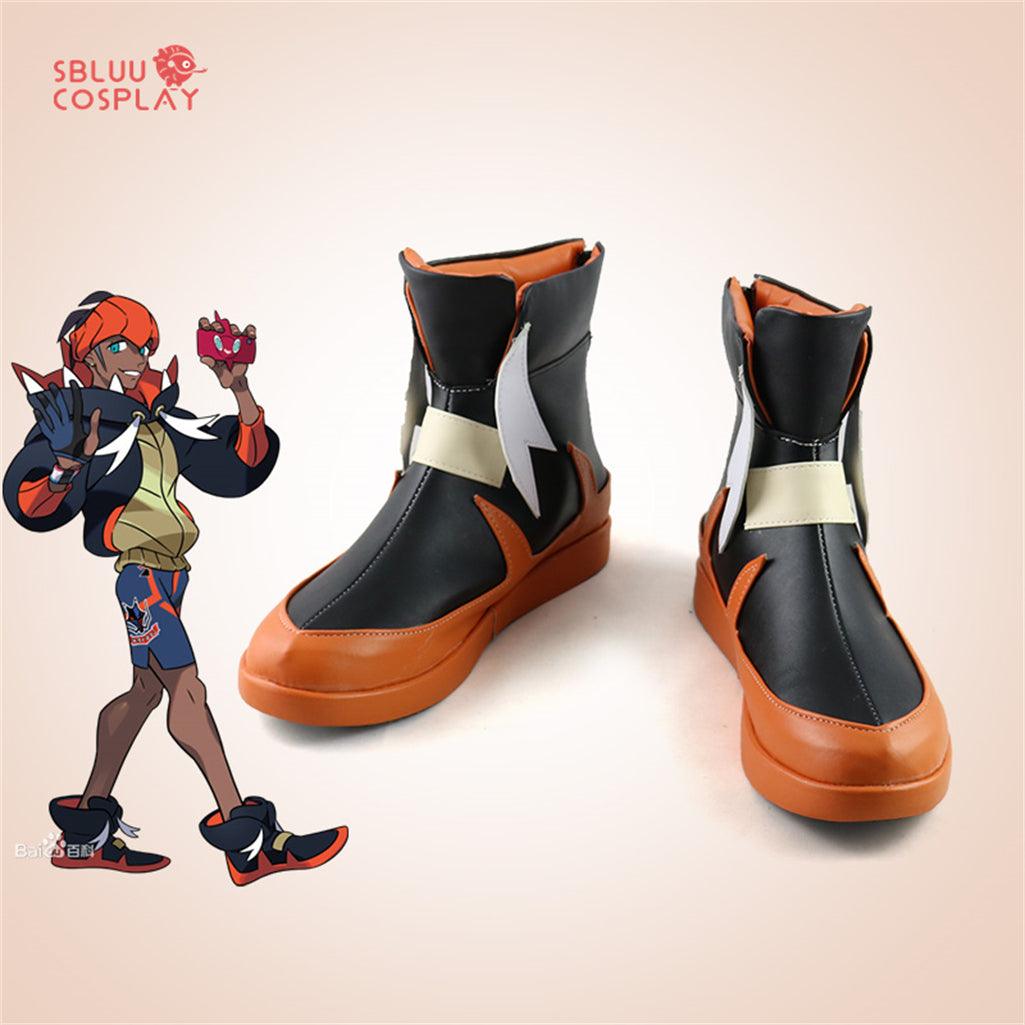 Pokémon Sword and Shield Raihan Cosplay Shoes Custom Made Boots - SBluuCosplay