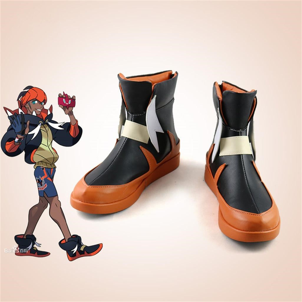 Chaussures de Cosplay Pokemon épée et bouclier Raihan, bottes sur mesure