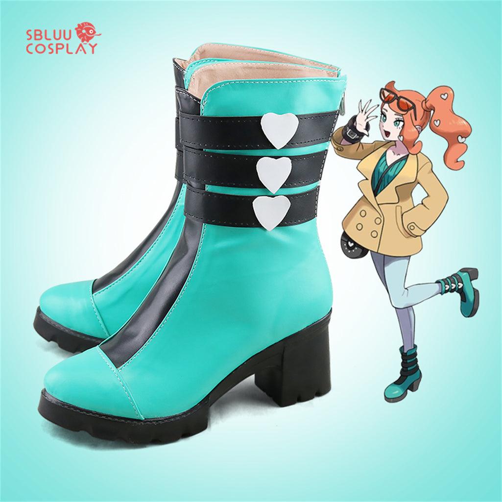 Pokémon Sword and Shield Sonia Cosplay Shoes Custom Made Boots - SBluuCosplay