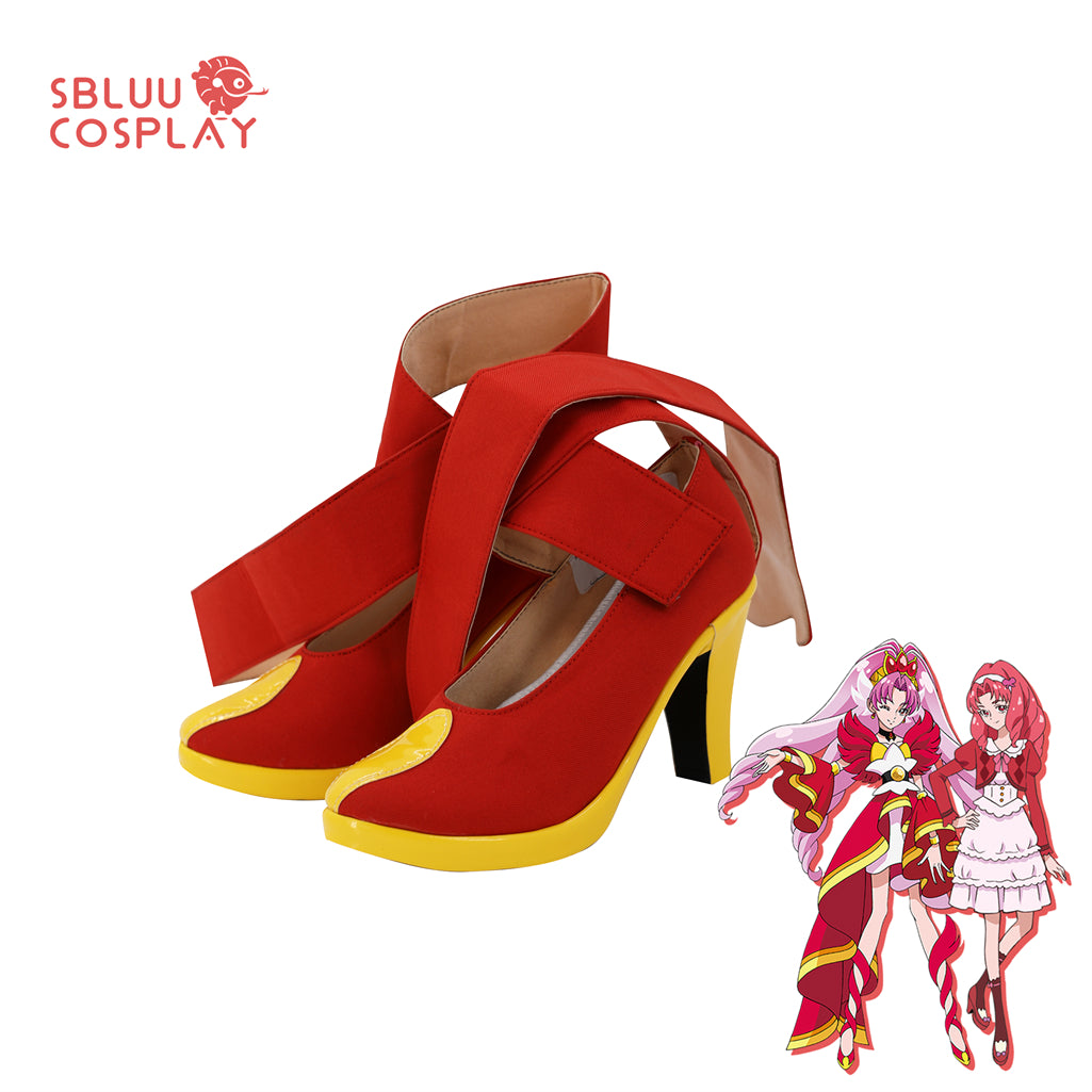 SBluuCosplay Pretty Cure Cure Scarlet Cosplay Shoes Custom Made Boots