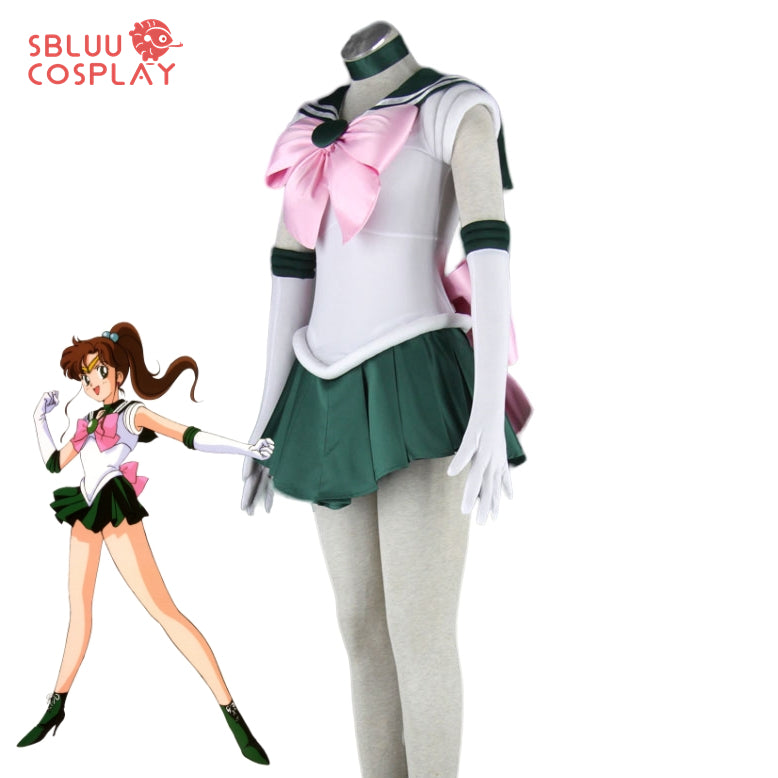 SBluuCosplay Sailor Moon Makoto Kino Sailor Jupiter Cosplay Costume