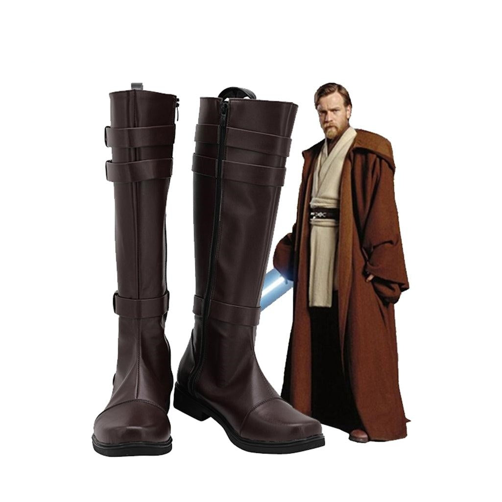 Star Wars Obi Wan Kenobi Cosplay chaussures bottes sur mesure