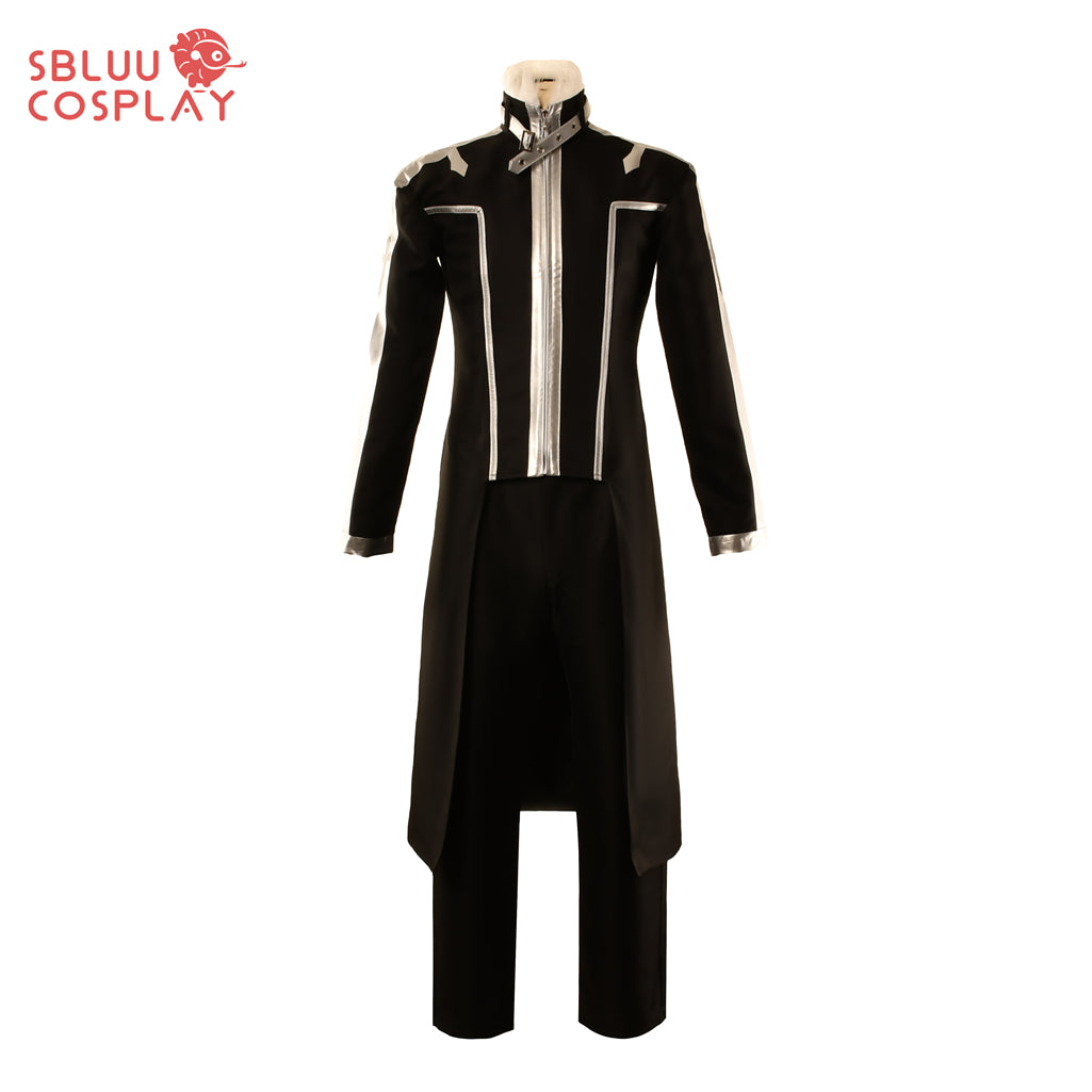 SBluuCosplay Sword Art Online Kirito Cosplay Costume Black Version Top with Pants