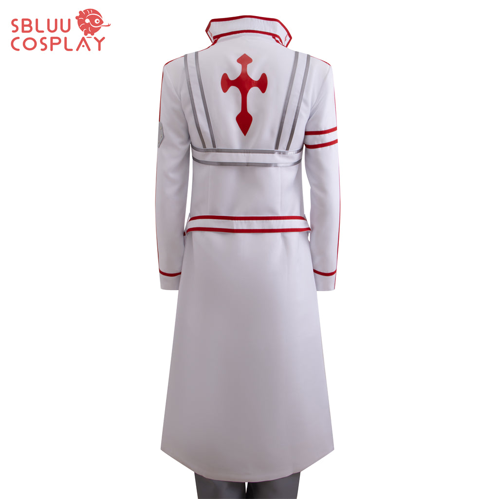 SBluuCosplay Sword Art Online Kirito Cosplay Costume White Style