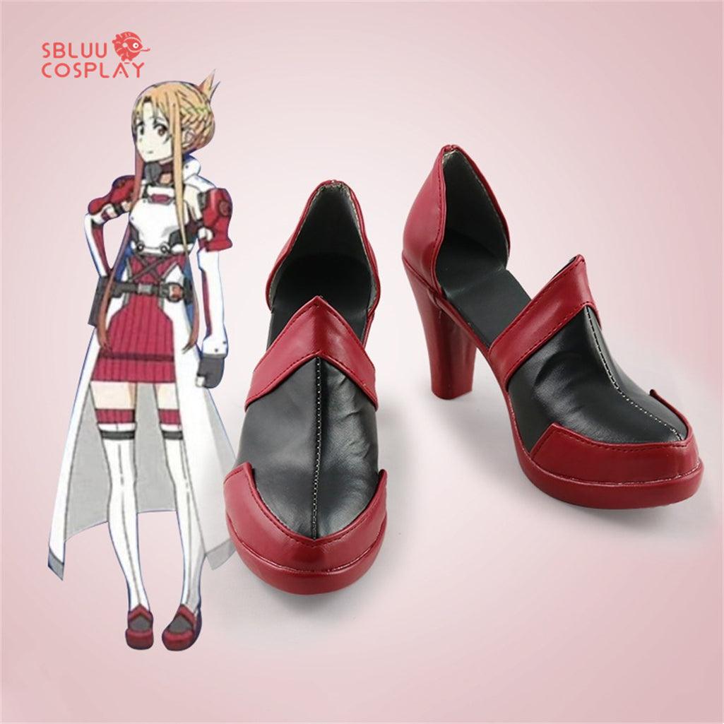 Sword Art Online Yuuki Asuna Cosplay Shoes Custom Made Boots - SBluuCosplay