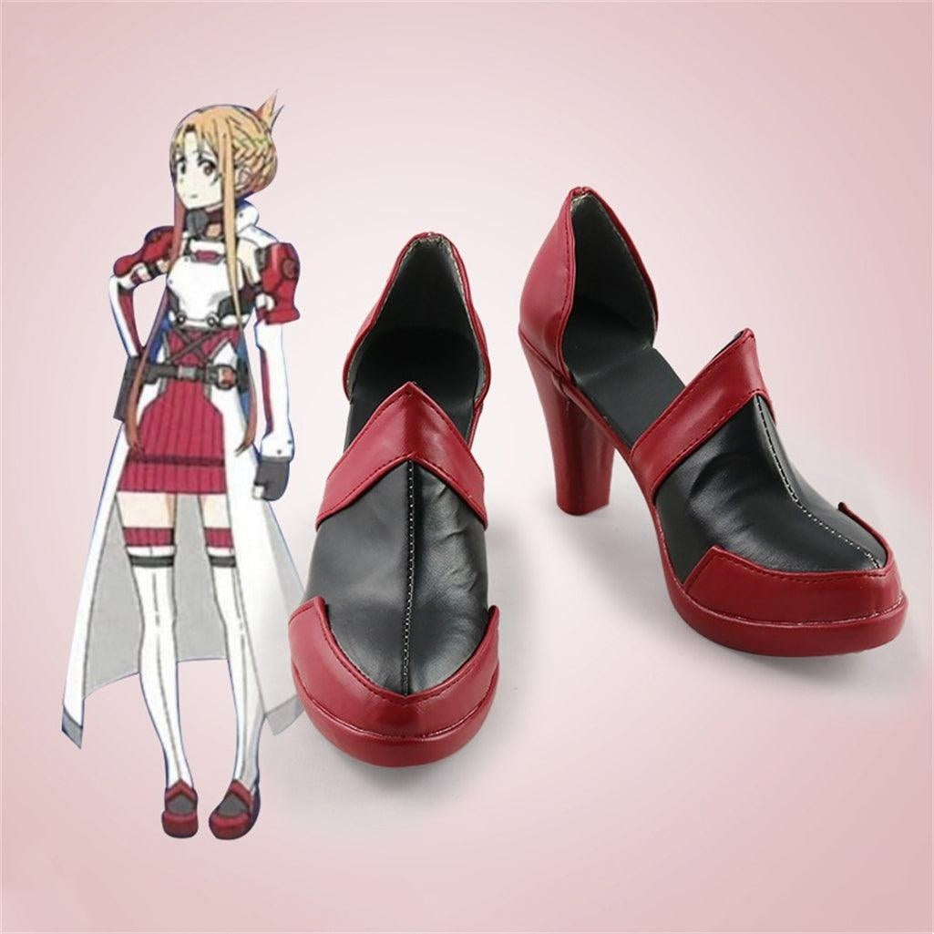 Chaussures de Cosplay SAO Yuuki Asuna, bottes sur mesure
