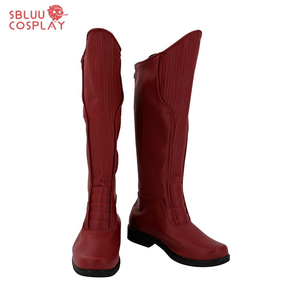 SBluuCosplay The Flash Cosplay Shoes Barry Allen Custom Made Boots