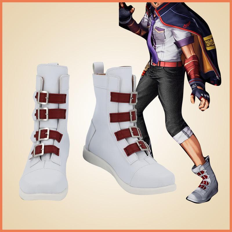 SBluuCosplay The King of Fighters Shun'ei Cosplay Shoes Custom Made Boots - SBluuCosplay