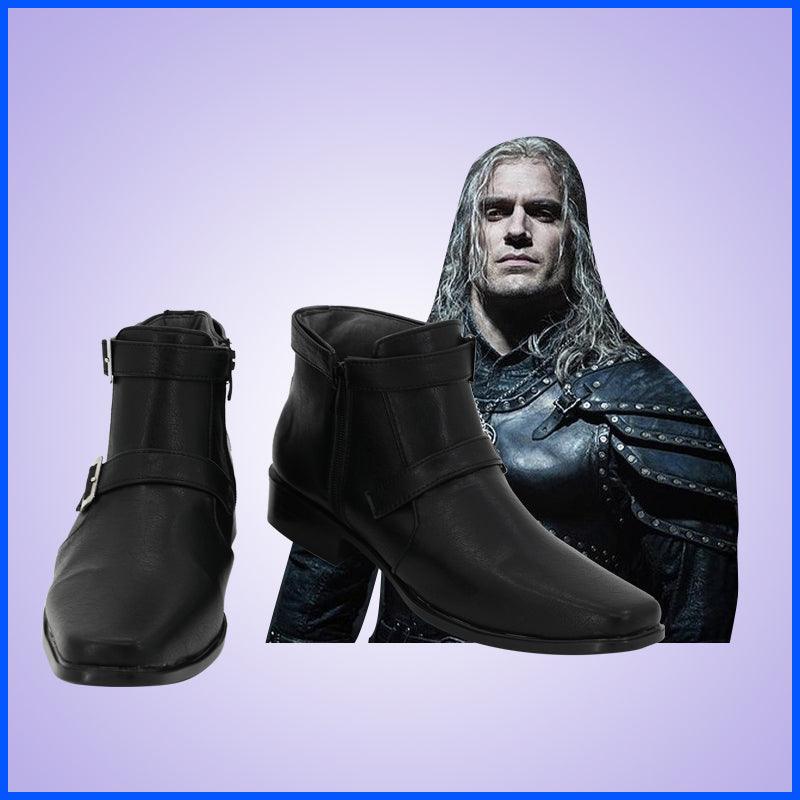 SBluuCosplay The Witcher Geralt of Rivia Cosplay Shoes Custom Made Boots - SBluuCosplay