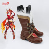 Uma Musume Pretty Derby Tokai Teio Khaki Cosplay Shoes Custom Made Boots - SBluuCosplay