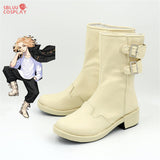 Tokyo Revengers Sano Manjiro Cosplay Shoes Custom Made Brown Boots - SBluuCosplay