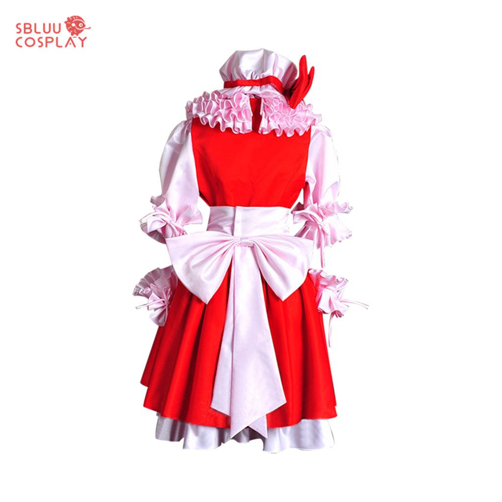 SBluuCosplay Touhou Project Flandre Scarlet Cosplay Costume Custom Made Satin - SBluuCosplay