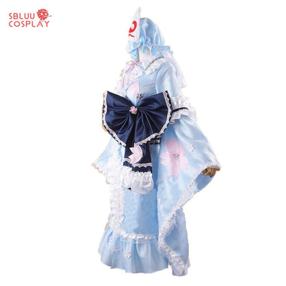 SBluuCosplay Touhou Project Saigyouji Yuyuko Cosplay Costume - SBluuCosplay