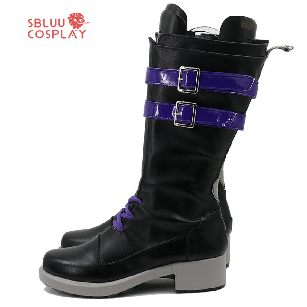 SBluuCosplay Virtual YouTuber Uki Violeta Cosplay Shoes Custom Made Boots - SBluuCosplay