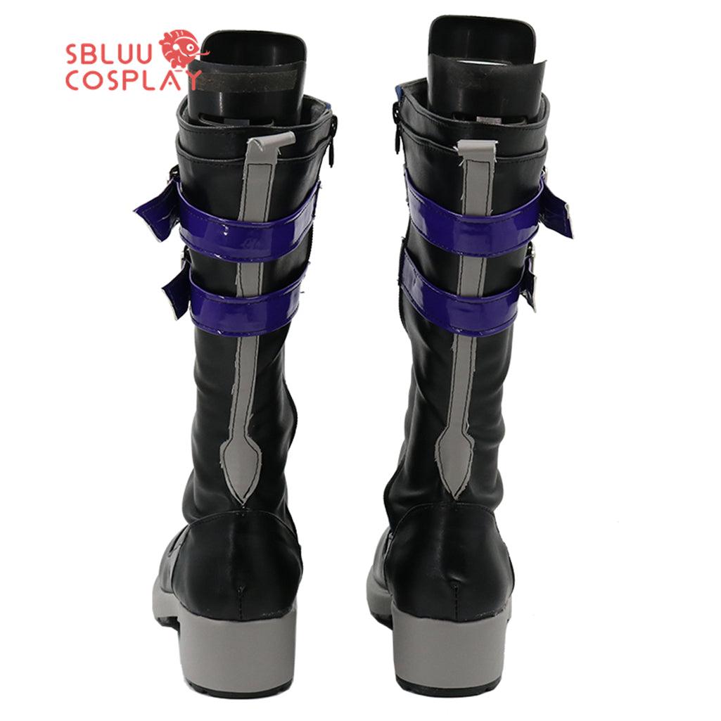 SBluuCosplay Virtual YouTuber Uki Violeta Cosplay Shoes Custom Made Boots - SBluuCosplay