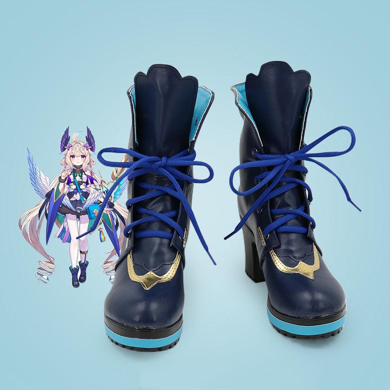 SBluuCosplay Virtual YouTuber Enna Alouette Cosplay Shoes Custom Made Boots - SBluuCosplay